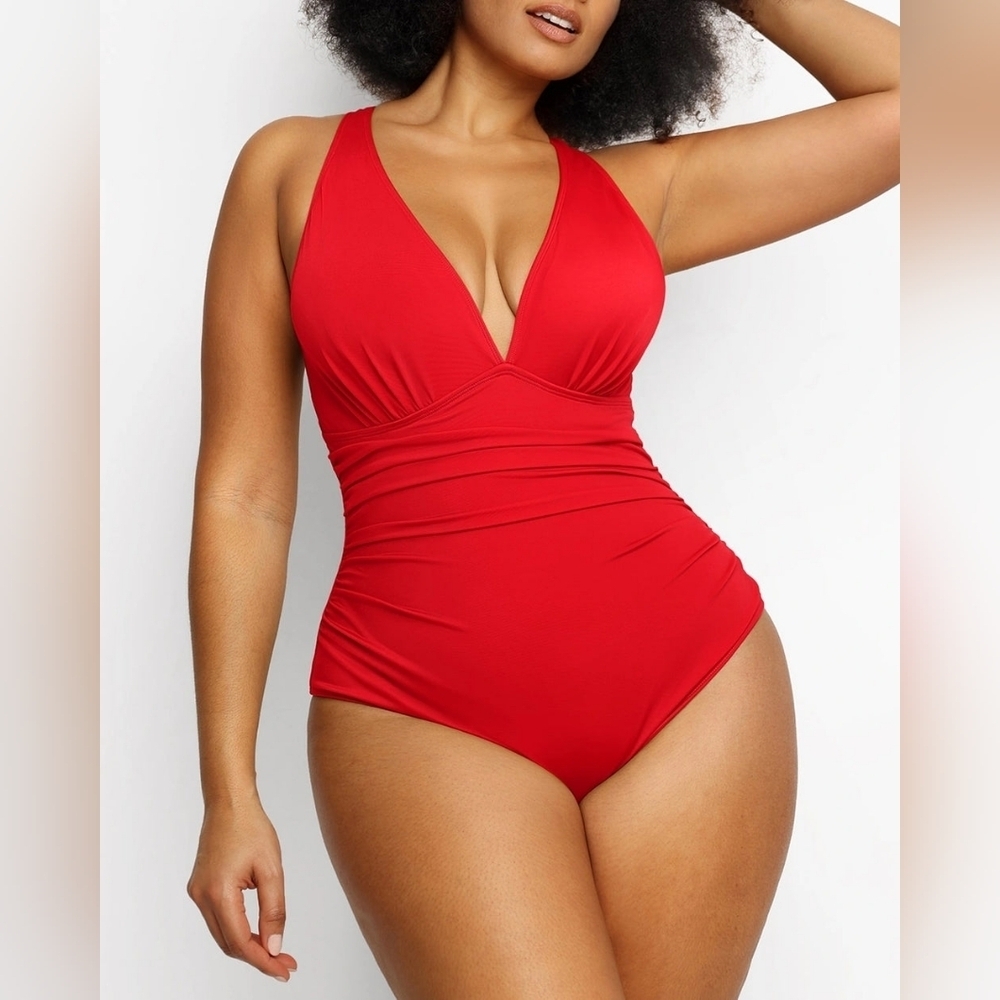 Smart Sculpt Plunge Cutout Swimsuit